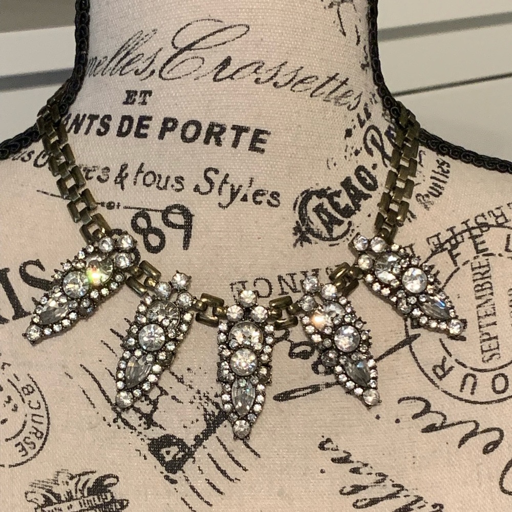 Rhinestone statement necklace